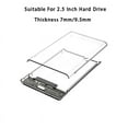 thumbnail image 3 of Transparent Gray HDD Case for Hard Box 2.5 Inch HDD Enclosure SATA to USB 3.0 Type-C 3.1 External Hard Drive Case, 3 of 8