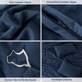 thumbnail image 6 of Sleep Zone Duvet Cover Queen Size, Stone Washed, Soft and Comfortable with Natural Wrinkles, Easy Care, Gift-Wrapped, Safe and Skin-Friendly(Navy, Queen), 6 of 6
