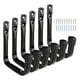 thumbnail image 3 of 5x ganchos de garaje de alta resistencia ganchos de utilidad con tornillos pernos ganchos de pared para colgar gancho de almacenamiento para Cable de Negro, 3 of 8