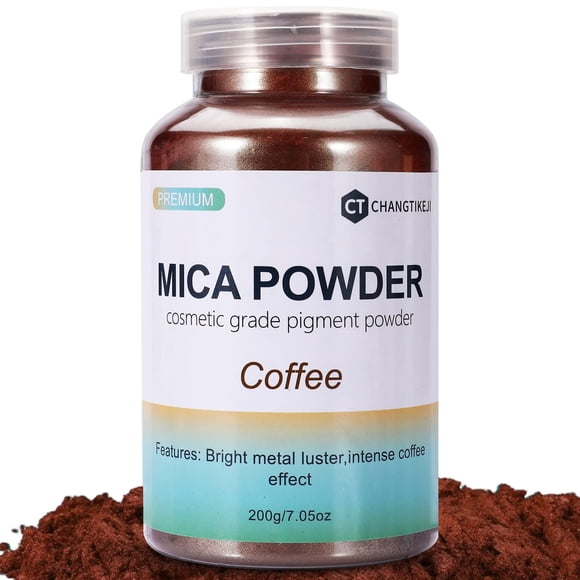 Pigmento de polvo de mica CHANGTIKEJI color café 200 g