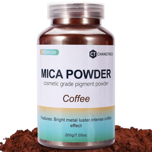 Pigmento de polvo de mica CHANGTIKEJI color café 200 g
