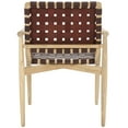 thumbnail image 4 of SAFAVIEH Dionne Accent Chairs, Natural/Cognac (22.8 in. W x 23.4 in. D x 32.9 in. H), 4 of 13
