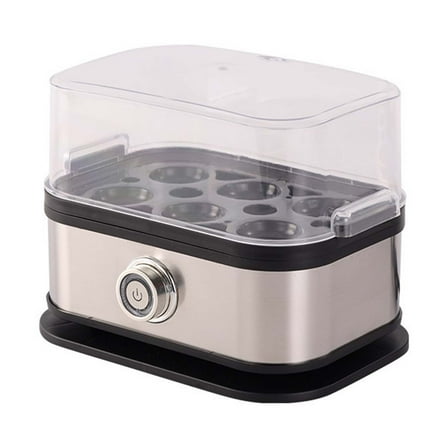 110V Stainless Steel Electric Egg Cooker & Steamer  Portable, Multi-Function Breakfast Maker for Perfect Eggs