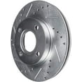 thumbnail image 7 of Detroit Axle - 4 Lugs Front Drilled & Slotted Brake Rotors for 00-06 Nissan Sentra 1.8L, 2000 2001 2002 2003 2004 2005 2006: 10.10'' Rotor, 7 of 7