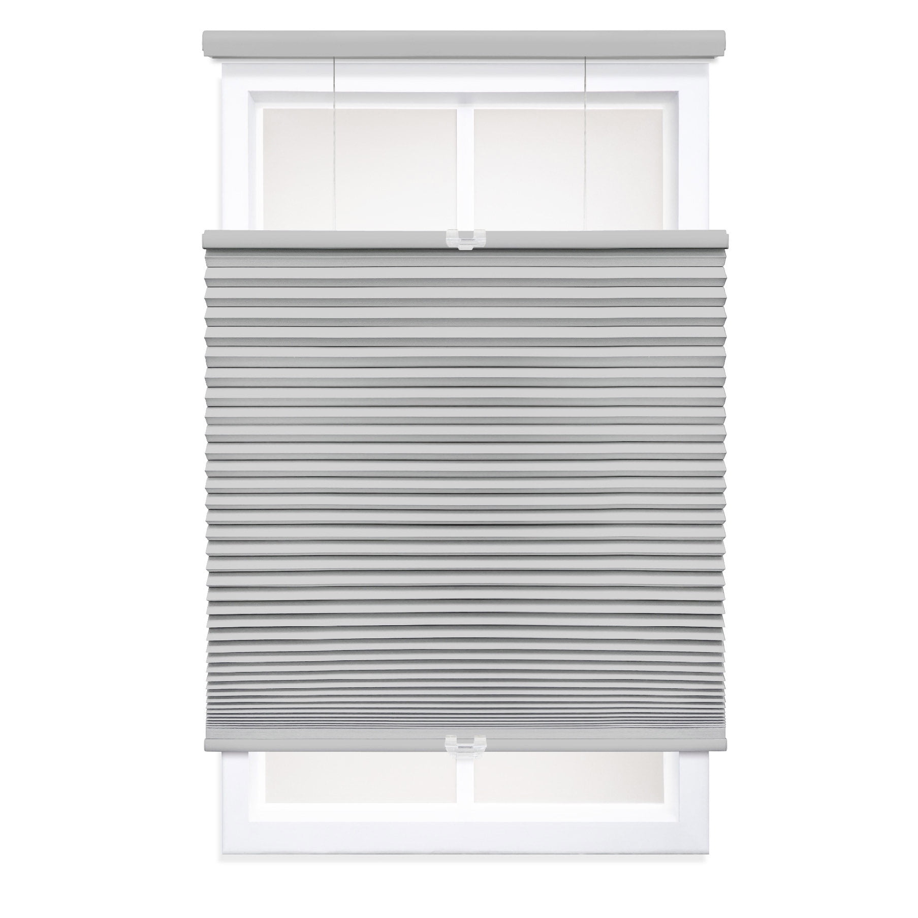 Regal Living Top Down Bottom Up Blackout Cordless Cellular Shade, Gray Cloud - 31" W x 84" L