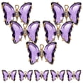 thumbnail image 1 of 10 piezas de cristal de cristal colgante de mariposa colgantes de mariposa collar que fabrican encantos, 1 of 7
