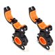 thumbnail image 3 of Clip de soporte de luz de bicicleta 2pcs-naranja Adepaton LKX-1142-1, 3 of 9
