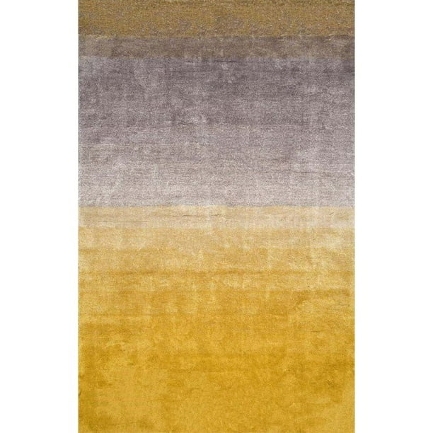 Nuloom 9' x 12' Handmade Ombre Shag Rug in Yellow