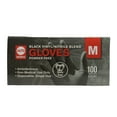thumbnail image 6 of Black Nitrile Disposable Powder & Latex Free Industrial Gloves Medium Box of 100, 6 of 7