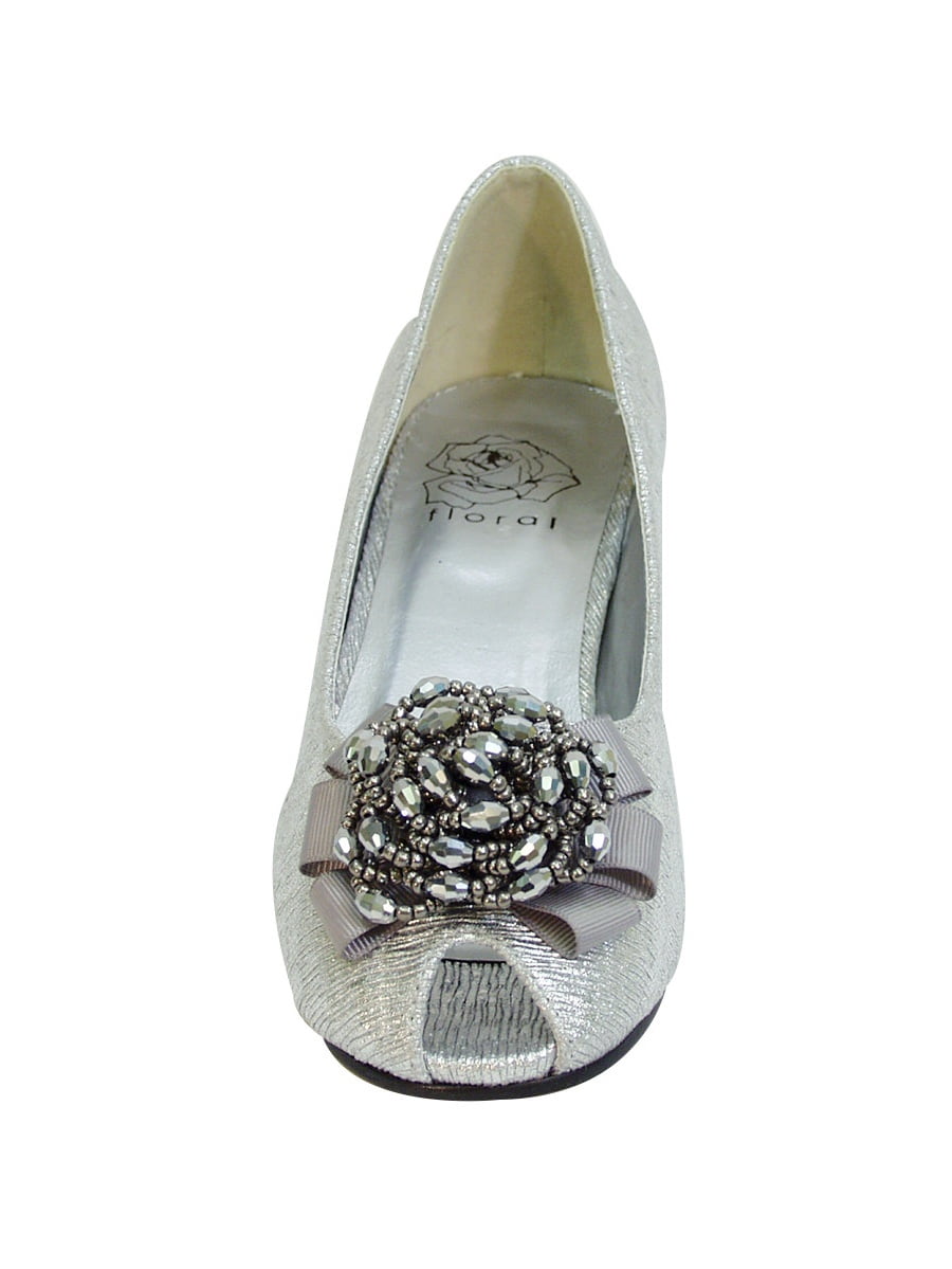 FLORAL Allie Women Extra Wide Width Peep Toe Dress Pump