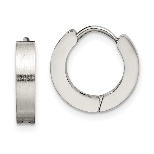 Boucles d'Oreilles à Charnières en Acier Inoxydable de 3 Mm