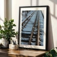 thumbnail image 4 of Abandoned Railroad Tracks, York Pennsylvania - Pennsylvania Photography Railroad Snow Winter Train Landscape Nature Bridge Black Framed Wall Art Print 5 x 7 inches, 4 of 8
