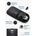 thumbnail image 3 of Faraday Pouch for Car Keys, Car RFID Signal Blocking Holder, Key Fob Protector, Double-Layers of Shielding Carbon Fiber Material Anti-Theft Faraday Pouch(2 Pack), 3 of 6