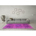 thumbnail image 3 of Ahgly Company Indoor Square Oriental Pink Modern Area Rugs, 6' Square, 3 of 4