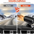 thumbnail image 3 of Calentador de coche portátil 2 en 1, desempañador de parabrisas, 12 V, 120 W, ventilador de calentador de coche, rotación de 360° para limpieza de parabrisas, 3 of 5