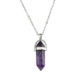 thumbnail image 1 of Qarigey Hexágono columna encanto joyería vacaciones colgantes colgantes cristal encantos artesanía decoraciones púrpura oscuro Ropa, zapatos y accesorios Miscelánea Morado oscuro Qarigey  AP011248-21B, 1 of 6