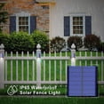 thumbnail image 4 of Juego de 4 luces solares para vallas LOHAS para uso exterior, 8 LED, luz blanca diurna 6000 K, resistente al agua IP65, se enciende automáticamente y almacena energía solar, perfectas para pasarelas,, 4 of 5