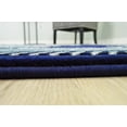 thumbnail image 3 of Glamour Hand Carved Thick Plush Pile Boho Traditional Oriental Floral Area Rug Carpet For Living Room Bedroom (Navy Blue, 2' 6" x 7' 9" Runner), 3 of 11
