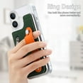 thumbnail image 2 of Allytechgroup iPhone 16 Plus Case with Cards Holder & Hand Strap, Clear Back Cover Shockproof Drop Protective Anti-Yellowing Bumper Phone Case for Apple iPhone 16 Plus, Darkgreen, 2 of 11