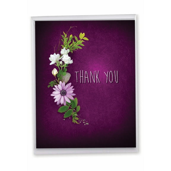 1 Big Thank You Card (8.5 x 11 Inch) - Many Thanks Thank You J6842GTYG