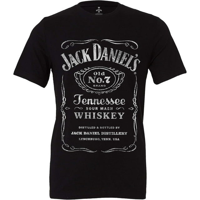 T-Shirt de Marque Jack Daniel's Black Label Old No. 7 - QIUPING