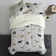thumbnail image 3 of Mainstays Dog Cozy Flannel Reverse to Super Soft Sherpa Comforter Set, King, 3 of 5