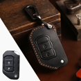 thumbnail image 1 of Car Key Fob Cover Case Protector For Jeep Wrangler Sahara Rubicon Car Key Case Fob Cover Leather, 1 of 23