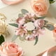 thumbnail image 5 of Cheapark Simulated Lily Candlestick Wreath Floral Centerpiece with Faux Flowers for Gift Valentines Day Table Decor Dining Room A mbiance, 5 of 6