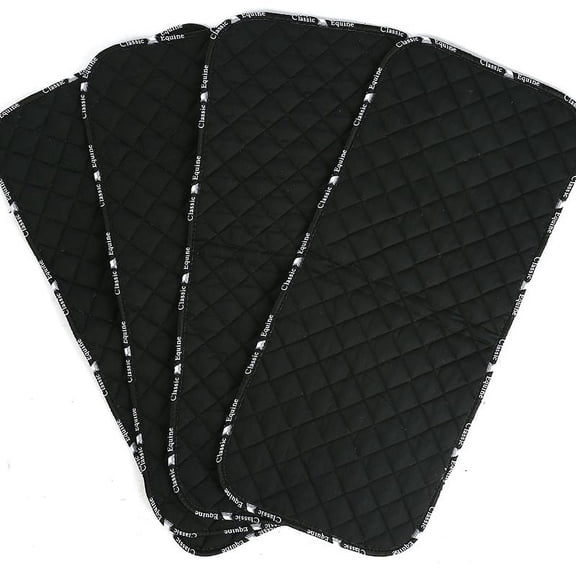 Classic Equine Quilted Standing Wrap Black OS