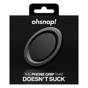 Ohsnap Snap Grip Magnetic Phone Grip & Stand, MagSafe Compatible, Boring Black