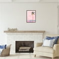 thumbnail image 2 of Stupell Industries Pink Modern Palm Tree Botanical & Floral Painting Black Framed Art Print Wall Art, 16 x 20, 2 of 8
