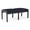 Navy, variant on Lenox Wood Reception Waiting 18" 2-Seat Bench / Black Wood / Navy Blue