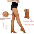 thumbnail image 2 of Calcetines de red de baile latino de malla dura, calcetines especiales de competición de baile, calcetines antideslizantes con línea de hueso, calcetines de tendón de res de caramelo,, 2 of 3