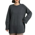 thumbnail image 6 of Weiqiqre Fall Sweaters for Women Oversized Crew Neck Long Sleeve Soft Casual Loose Sweater Pullover, 6 of 6