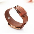 thumbnail image 3 of Qarigey Reloj de cuarzo ligero con correa de cuero ajustable Reloj vintage elegante y preciso Relojes, 3 of 6