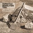 thumbnail image 2 of XtremepowerUS 1-1/8" Hex Shank 12" Alloy Steel Scraping Chisel, Chisel Bit for Electric Demolition Hammers & Jack Hammers, 3" Width, 2 of 9