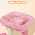 thumbnail image 4 of Yaheetech 34" Height Plush Cover Cat Tree with Condo and Sisal Ropes Posts, Pink, 4 of 8