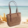 thumbnail image 1 of Bolso de hombro bohemio Hugo de paja para verano, 1 of 10