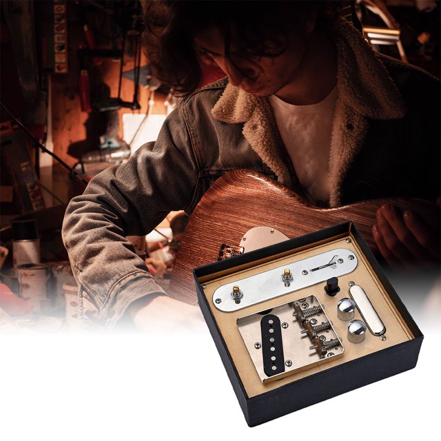 Telecaster Bridge Loaded Saddles Line Plate Telecaster Bridge Set Guitar Pickups Kit TL Guitars Replacement Accessory Offer Perfect Tone