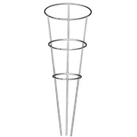 Panacea 54 x 16 in. Galvanized Steel Wire Tomato Cage with 3 Ring & Leg - Pack of 25