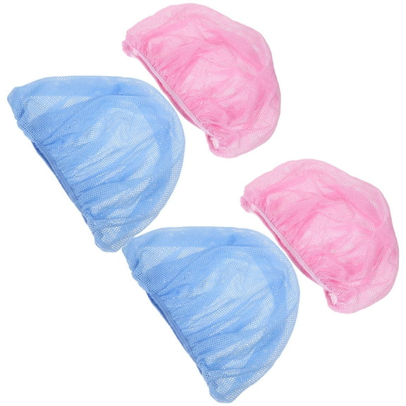 MUSEYA 4Pcs Food Working Cap Polyester Light Hat Kitchen Work Hat