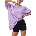 thumbnail image 5 of MOYIKO Oversized T Shirts for Women with Pockets 3/4 Sleeve Summer Tops Loose Fit Y2K Fashion Tees, 5 of 7