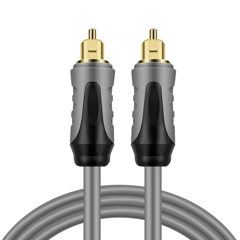 Digital Optical Audio Cable 15 Feet - Premium Built Digital Audio Optical  Cable with Gold Plated Connector & Fiber Optic Cable, Hi-Fi TOSLINK Optical  Cable for Soundbar & Other Audio Devices 