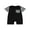 Black, variant on FEORJGP Infant Baby Boy Girls Summer Romper 0 3M 6M 12M 18M Toddler One-piece Jumpsuit Plaid Print Patchwork Short Sleeve Bodysuit Newborn Fashion Casual Cute Clothes for Daily Holiday