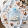 thumbnail image 4 of Organza Drawstring Gift Bags - Sheer Pouches for Weddings, Birthdays, and Party Favors - Reusable, Translucent Fabric, Perfect for Candy, Jewelry, and DIY Packaging,Blue A, 4 of 5
