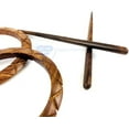 thumbnail image 6 of Premium Vintage Polished Wooden Shawl Pins | Hair Barrettes & Hair Clip | Personal & Beauty Care Accessories | Nagina International (Brown Ring), 6 of 6