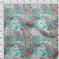 thumbnail image 4 of oneOone Velvet Dark Rose Brown Fabric Asian Floral Botanical Flower Dress Material Fabric Print Fabric By The Yard 58 Inch Wide, 4 of 4