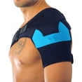 thumbnail image 4 of Soidarity Mujeres Hombres Hombro Brace Mangas de compresión Hombros Envoltura Cubiertas Transpirable Deporte Soporte Manga Protectora Ajuste Azul Type2 NO2 Soidarity OD015698-03, 4 of 6