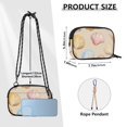thumbnail image 4 of FORMRS Mini Crossbody Bag for Women Adjustable Shoulder Rope Travel Casual Phone Purse, Watercolor Seashell, 4 of 7