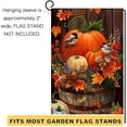 thumbnail image 6 of HEJULIK Fall Thanksgiving Pumpkin Small Garden Flag 12x18 Inch Vertical Double Sided Autumn Watercolor Bird Burlap Yard Outdoor Decor, 6 of 7